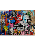 Plakat - Go hunt your dream street art kunst - Admen.dk