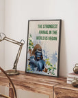Plakat - Gorilla - The strongest citat - admen.dk