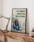 Plakat - Gorilla - The strongest citat - admen.dk
