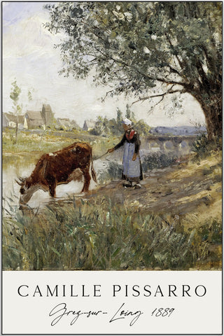 Plakat - Camille Pissarro - Grez sur Loing - admen.dk