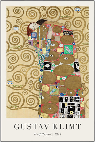 Plakat - Gustav Klimt - Fulfillment kunst