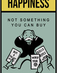 Plakat - Happiness citat - admen.dk