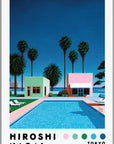 Plakat - Hiroshi Nagai pool kunst
