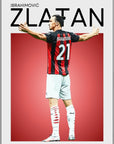 Plakat - Zlatan Ibrahimović grafisk look - admen.dk