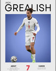 Plakat - Jack Grealish grafisk look - admen.dk