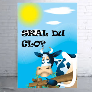 Plakat - Ko - Skal du glo citat - admen.dk