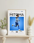 Plakat - Kaoru Mitoma grafisk look - Admen.dk