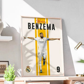 Plakat - Karim Benzema i jubel - admen.dk