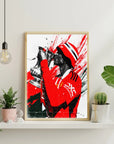 Plakat - Kobbie Mainoo grafisk look - Admen.dk