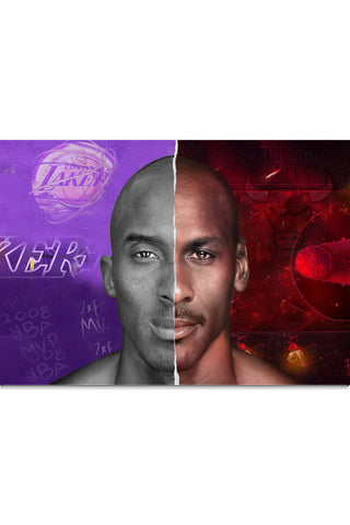 Plakat - Kobe Bryant og Michael Jordan - admen.dk