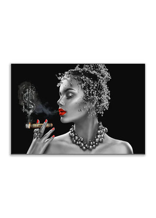 Plakat - Kvinde med cigar - admen.dk
