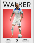 Plakat - Kyle Walker grafisk look - Admen.dk