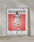 Plakat - Kyle Walker grafisk look - Admen.dk