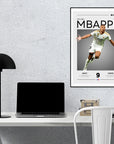 Plakat - Kylian Mbappe Real Madrid kunst - Admen.dk
