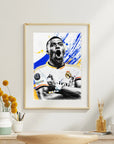 Plakat - Kylian Mbappe Street kunst - Admen.dk