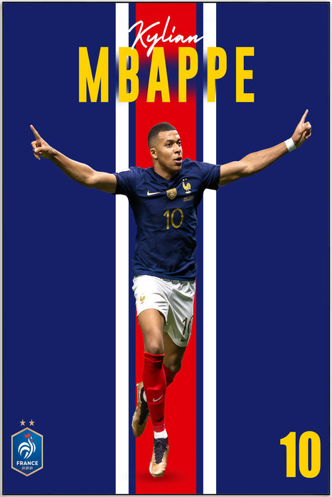 Plakat - Kylian Mbappe sejrdans