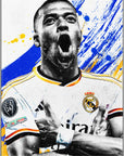 Plakat - Kylian Mbappe Street kunst - Admen.dk
