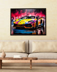Plakat - Lamborghini streetkunst - Admen.dk