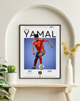Plakat - Lamine Yamal grafisk look - Admen.dk