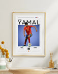 Plakat - Lamine Yamal grafisk look - Admen.dk