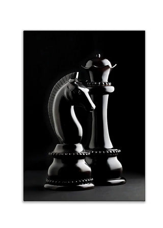 Plakat - Lets play chess kunst - admen.dk