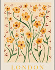 Plakat - London beige - Flower market - admen.dk