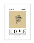 Plakat - Love kalligrafi - admen.dk