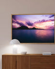 Plakat - Magisk lyserød solnedgang - admen.dk