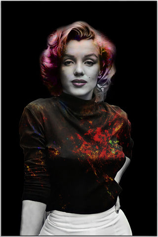 Plakat - Marilyn Monroe - 3D kunst - admen.dk