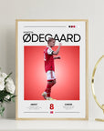 Plakat - Martin Ødegaard grafisk look - Admen.dk