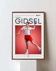 Plakat - Mathias Gidsel grafisk look - Admen.dk