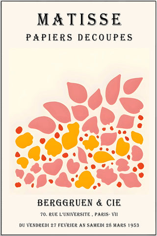 Plakat - Matisse - Berggruen & Cie i farver - admen.dk