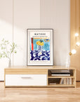 Plakat - Matisse - Blå vase med titel - Admen.dk