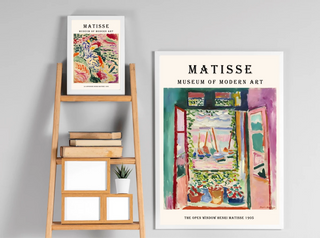 Plakat - Matisse - Open window beige kunst - admen.dk