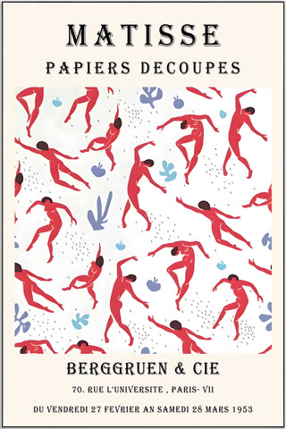 Plakat - Matisse - Papiers Decoupes i bevægelse - admen.dk