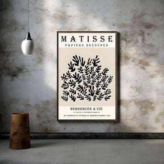 Plakat - Matisse - Sorte blomster kunst - admen.dk
