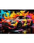 Plakat - Mercedes AMG GT streetkunst - admen.dk