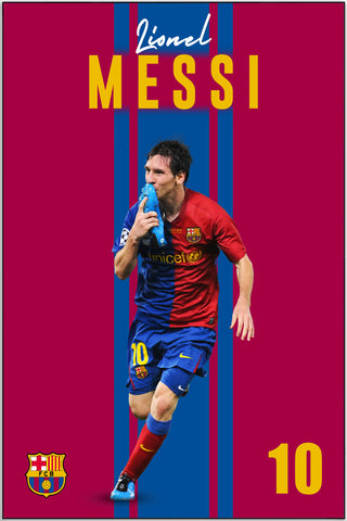 Plakat - Messi kysser støvlen - admen.dk