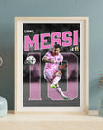Plakat - Messi Inter Miami kunst - Admen.dk
