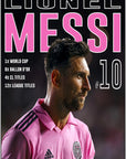 Plakat - Messi nr. 10 - Inter Miami kunst - admen.dk