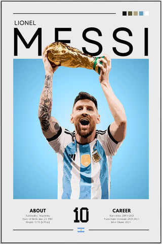 Plakat - Messi og guldet - admen.dk