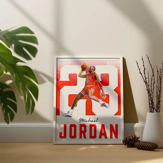 Plakat - Michael Jordan i bevægelse - admen.dk