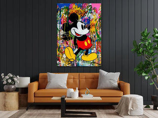 Plakat - Mickey Mouse graffiti kunst - admen.dk