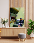 Canvas - Edward Hopper - Kvinden på toget kunst - admen.dk