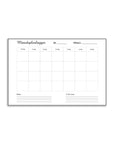 Plakat - Monthly Planner - Dansk - admen.dk
