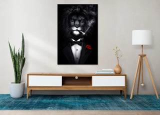 Plakat - Mr. Lion Gentleman kunst - admen.dk