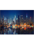 Plakat - New York by night fotokunst - admen.dk