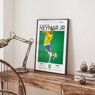 Plakat - Neymar Jr. i grafisk look - admen.dk