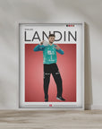 Plakat - Niklas Landin grafisk look - Admen.dk