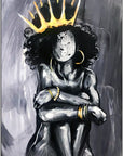 Canvas - No face woman kunst - admen.dk